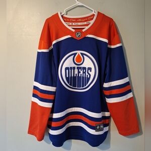 FANATICS EDMONTON OILERS BREAKAWAY HOCKEY JERSEY - L